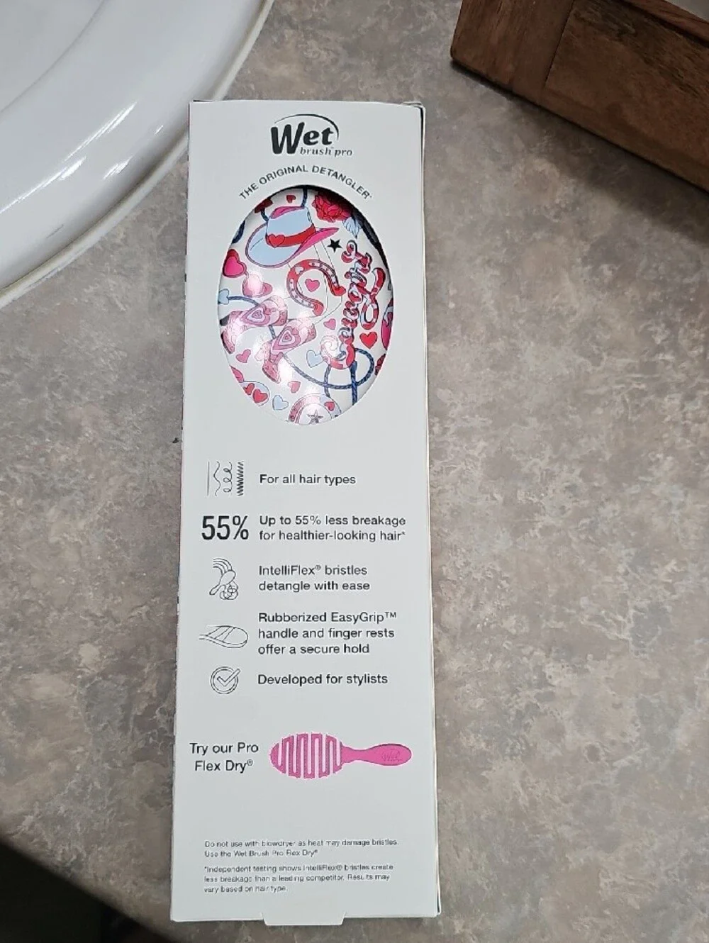 Wet Brush Pro Rodeo Rebel Detangler Hair Brush - Pink (Limited Edition)